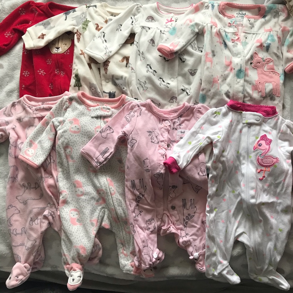 ❗️BUNDLE❗️28 newborn baby girl clothes